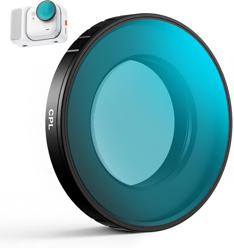 Haoge مرشحات CPL لـ Insta360 GO Ultra، مرشح الاستقطاب CPL لـ Go Ultra، مرشح زجاج بصري HD متعدد الطلاء مع واقي شاشة - Image 1